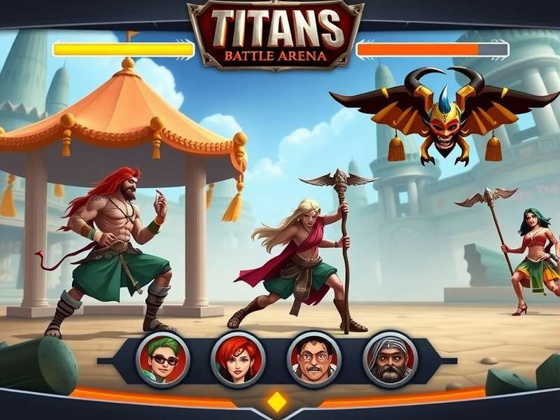 Titans Battle Arena character selection screen